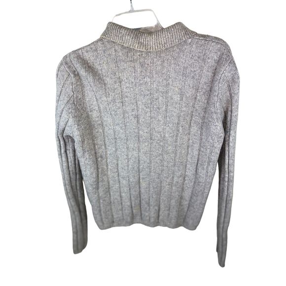 J Crew 100% Lambswool Grey Cardigan Sweater - Picture 2 of 3